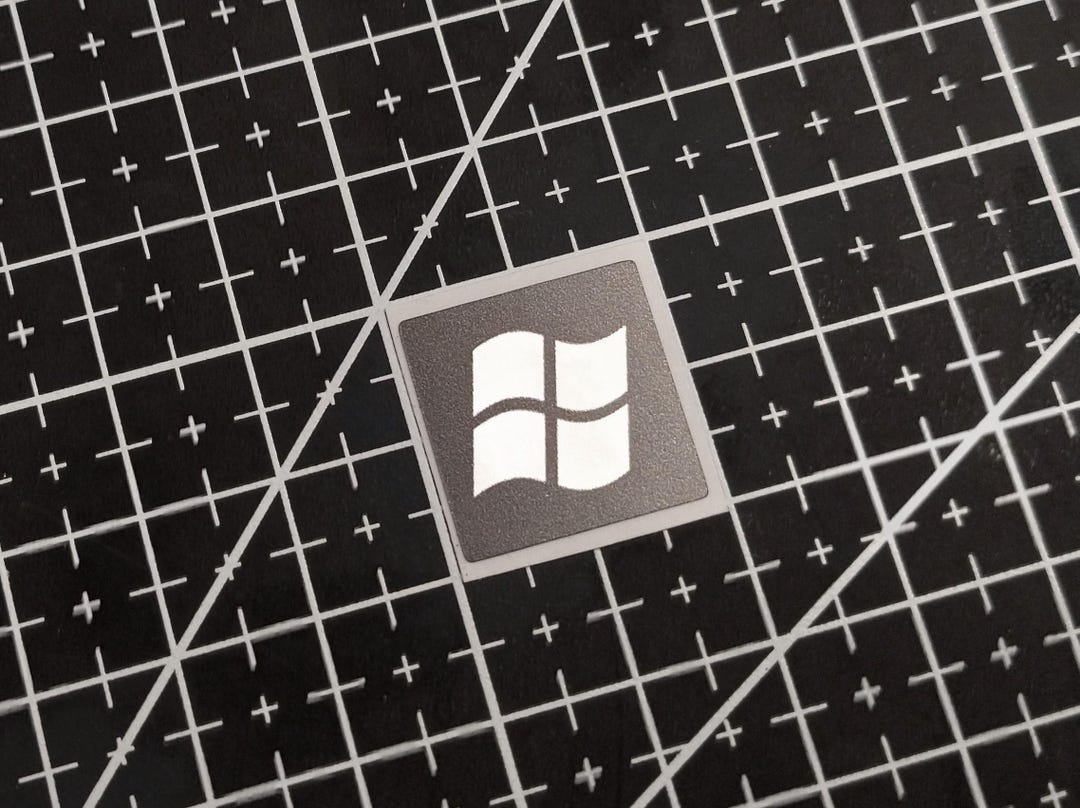 Windows Xp Sticker Sticker 5 X Black & Silver Windows XP Stickers for the Computer Case - Etsy