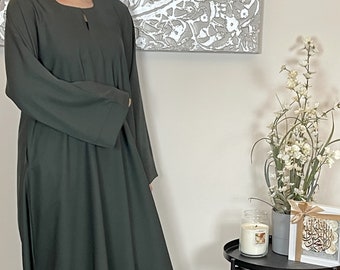 Emerald Green Nida Closed Abaya