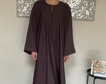Dark Chocolate Nida Closed Abaya