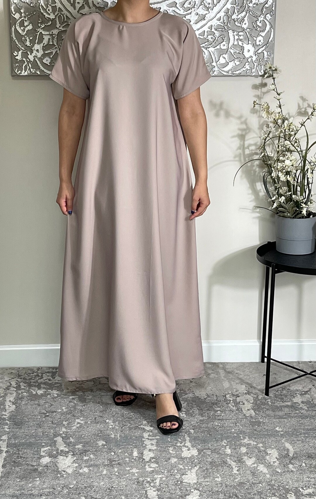 Pearl Nida Inner Slip Dress Abaya Etsy