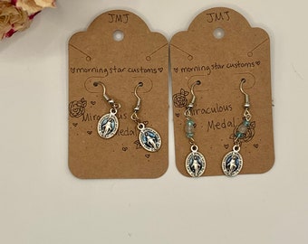 Miraculous Medal earrings
