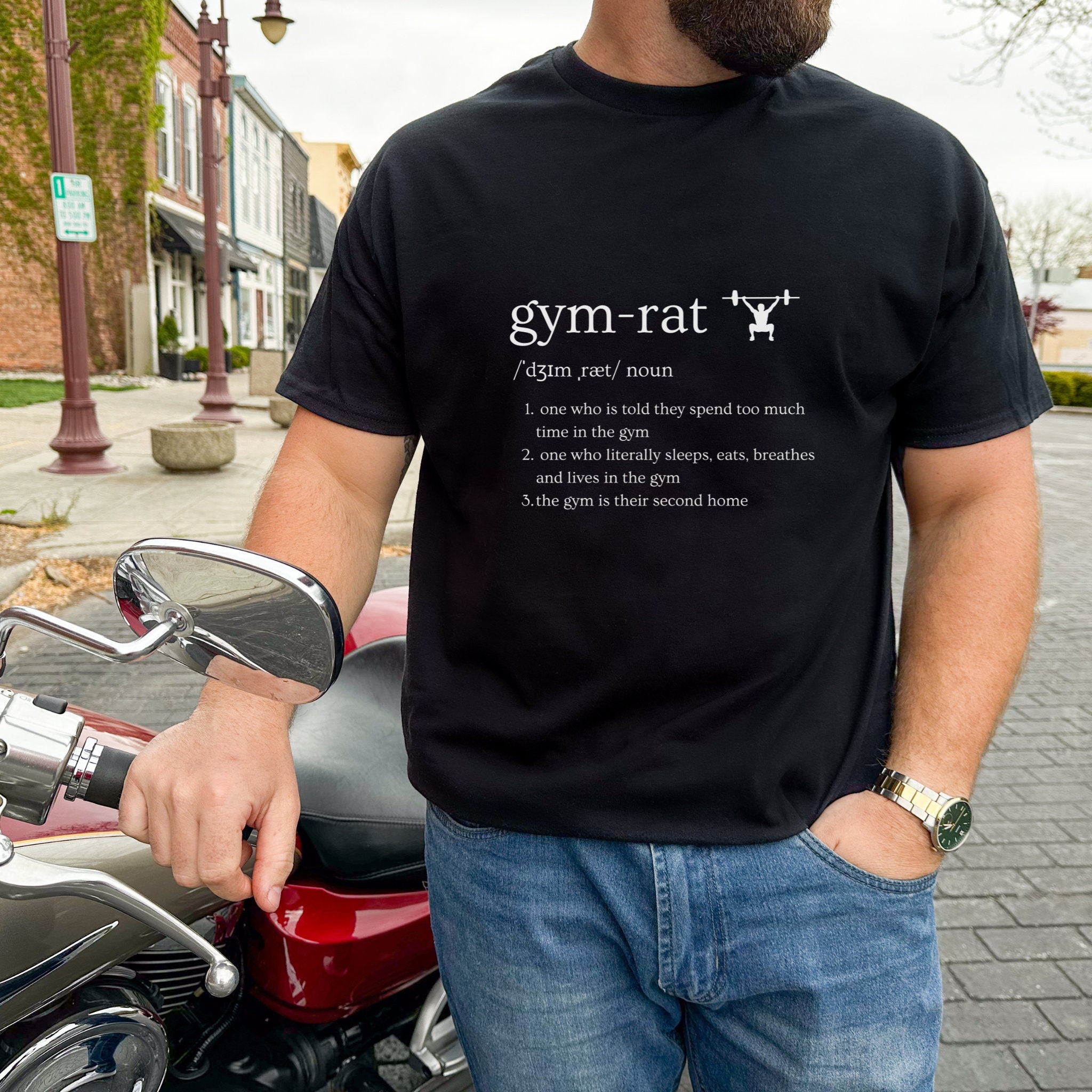 Gym Rat Definition Funny Noun Premium T-Shirt