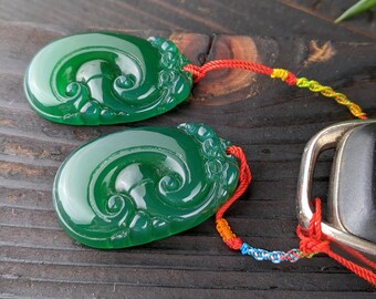 A pair chrysoprase stones