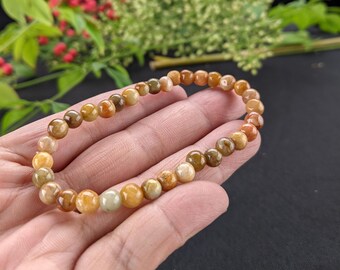 Red brown jadeite A bracelet , personalization, fashion, minimalism, jewelry, gemstone, natural jade, amulet, investment