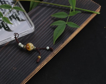 Red jade A phone key chains