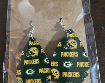 Packers Tropfen Ohrringe