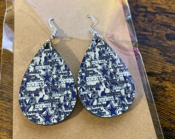 Dallas Cowboys Tropfen Ohrringe