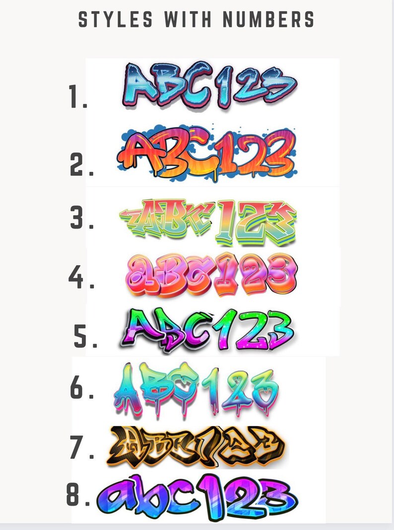 Custom Graffiti Decals Label Laptop Decal Personalized Etsy