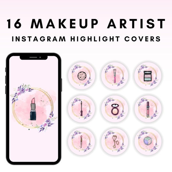 16 Makeup Artist Instagram Story Highlight Cover. Pinke Highlight Cover Icons. Beauty Artist Instagram. Makeup Artist Instagram Highlight