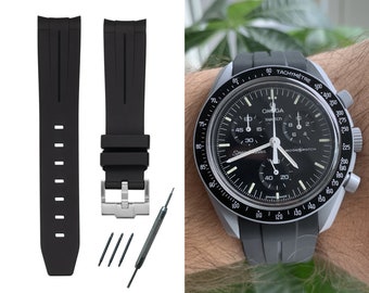 MoonSwatch strap cinturino in silicone di alta qualità | Omega x Swatch & Speedmaster MoonWatch