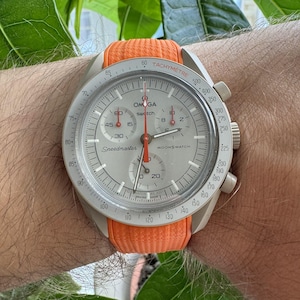 MoonSwatch strap band orange high quality silicone | Omega x Swatch & Speedmaster MoonWatch