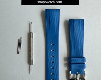 MoonSwatch strap cinturino blu in silicone di alta qualità Omega