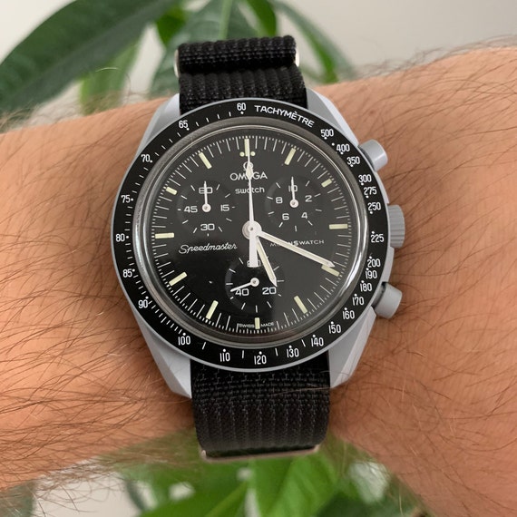 Speedmaster Moonwatch Black Nylon Omega Men's Watch