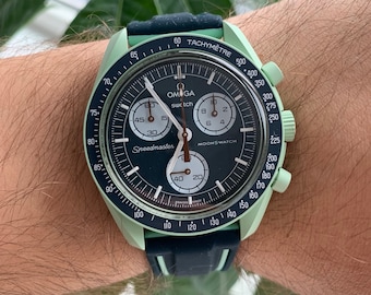 MoonSwatch strap correa de silicona azul de alta calidad | Omega x Swatch & Speedmaster MoonWatch