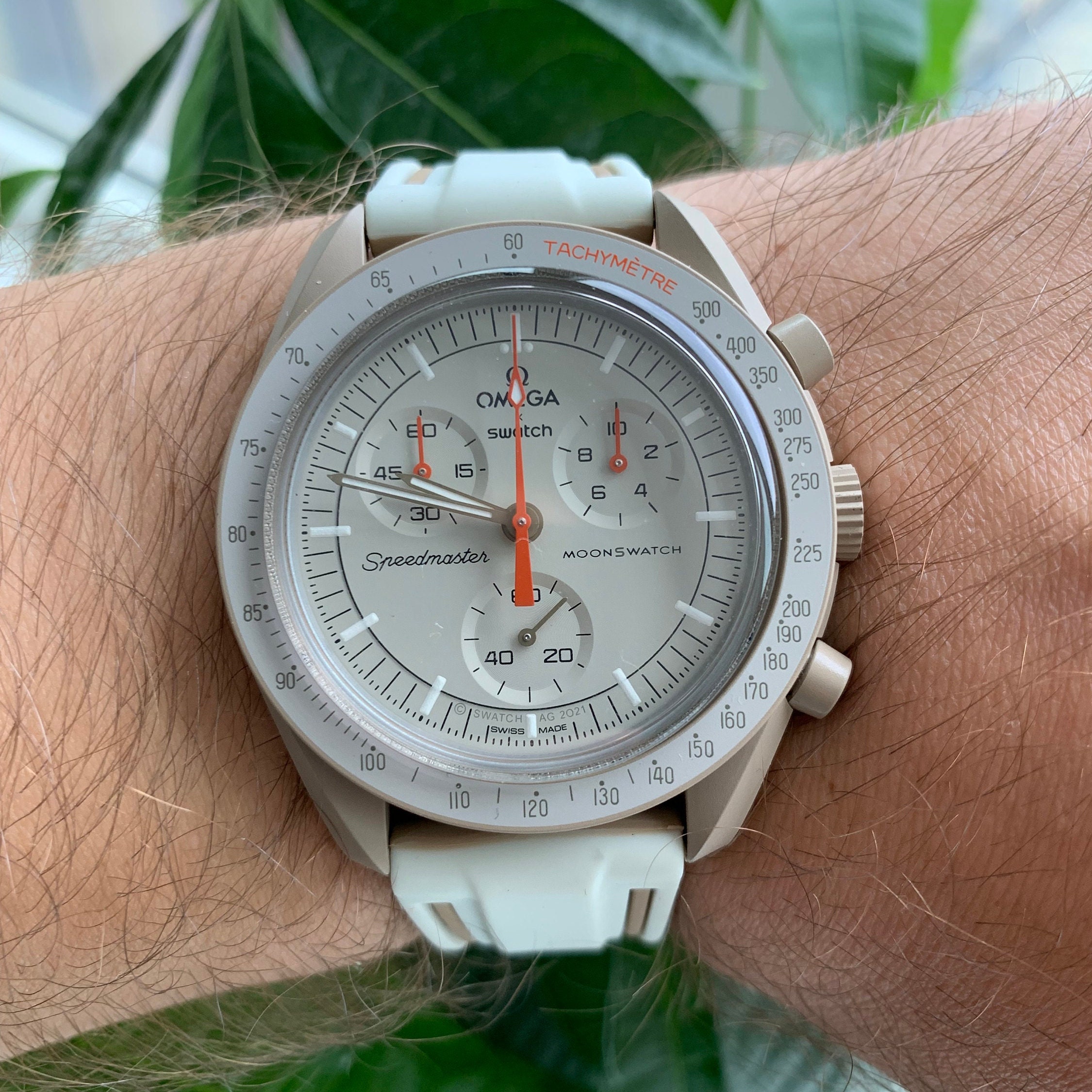 Omega MoonSwatch X Swatch Straps - Canvas White – Liger Straps