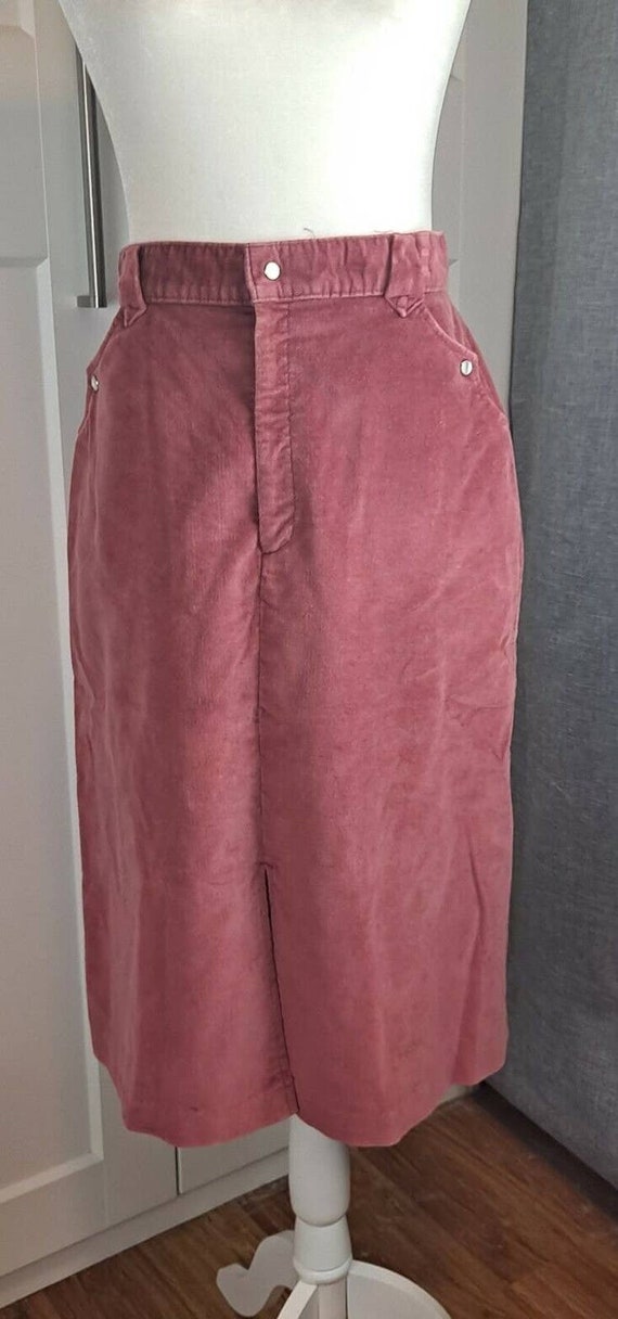 78. VTG Levi Strauss Velveteen Skirt 1980s rare - image 1