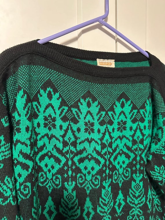 44. Vintage Fortune Knits Inc.; sweater; 1980s;