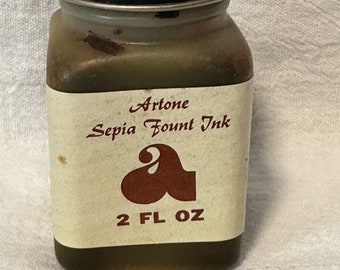 206. NOS Artone Sepia Fount Ink; Made in USA