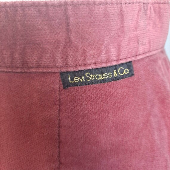 78. VTG Levi Strauss Velveteen Skirt 1980s rare - image 6