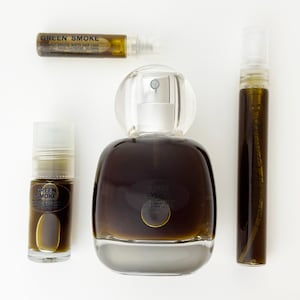 Green Smoke natural perfume: rosemary dew, white sage, earthen musk, salty air
