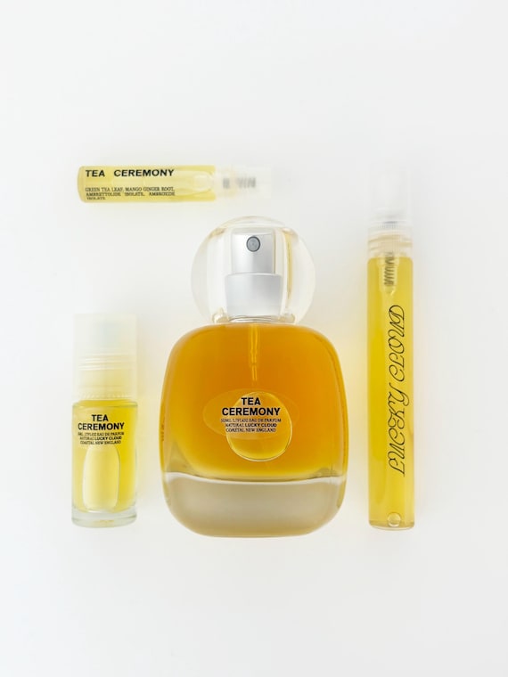 Tea Ceremony natural botanical perfume: green tea, mango ginger, ambergris honey, soft musk