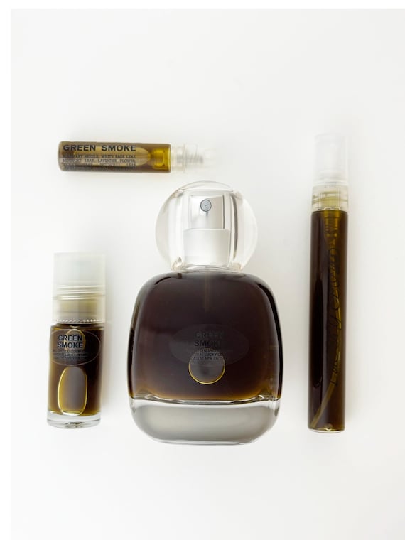 Green Smoke natural perfume: rosemary dew, white sage, earthen musk, salty air