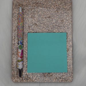 Post it not holder w/ pen slot | Sticky Note Holder | Teacher stationary | Nurse Stationary | Gift | Post It Note Dispenser | Customizable