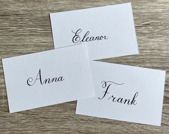 Gepersonaliseerde Kalligrafie Naamkaartjes | Handgeschreven Naamkaartjes | Copperplate Naamkaartjes