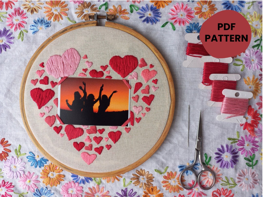 Embroidery PDF Pattern Polaroid Frame Etsy
