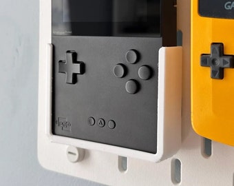 Analoge IKEA Skadis-houder in zak: haak voor gamingdisplay