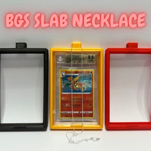 BGS Slab Collier | Porte-dalle | Collier de cartes à collectionner classé | Logan Paul | Imprimé en 3D