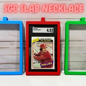 Collar de losa SGC / Soporte de losa / Collar de tarjetas comerciales graduadas / Logan Paul / Impreso en 3D