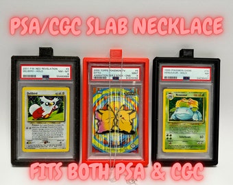 PSA CGC Slab Necklace | Slab Holder | Graded Trading Card Necklace | Logan Paul | 3D Printed