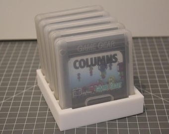 Sega Game Gear Cartridge Holder: Retro Gamer Storage Tray (Fits Clear Cases)