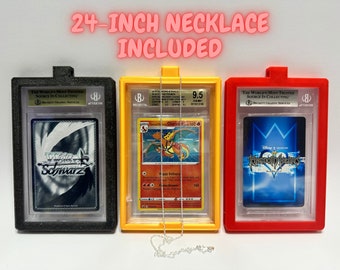 3D Printed BGS Slab Necklace: Graded Card Holder with 24