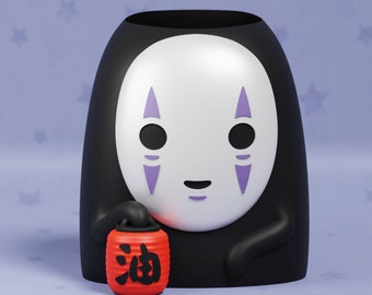 Noface Planter: Spirited Away Desk Organizer, DIY Paint Project