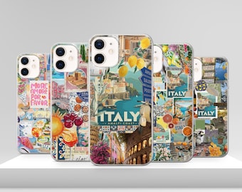 Italian Amalfi Costal Phone Case European Summer Cover for iPhone 17 Pro Max 17e 15 14 12 & Samsung S25 Ultra S24 FE A56 Pixel 10 XL 9a 8
