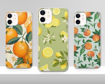 Cute Summer Lemon Phone Case Yellow Fruit Cover for iPhone 17 Pro Max 17e 15 14 12 & Samsung S25 Ultra S24 FE A56 Pixel 10 XL 9a 8