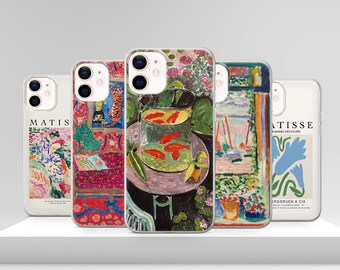 Vintage Matisse Impressionismus Kunst Liebhaber Handyhülle für iPhone 17 Pro Max 17e 15 14 12 & Samsung S25 Ultra S24 FE A56 Pixel 10 XL 9a 8