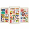 Vintage Retro Sardine Tin Magsafe Wallet, Magnetic Leather Fish Label Italian Summer Porto Card Holder  iPhone 16 15 14 13 SE Pro Max Plus product logo