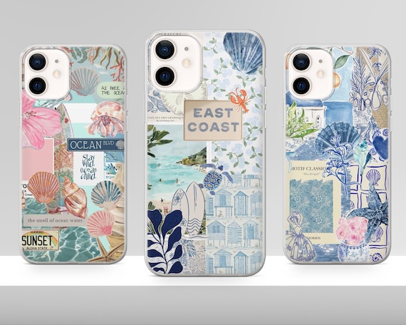 Ocean Coque Phone Case Beachy Shell Summer Cover for iPhone 17 Pro Max 16e 15 14 12 & Samsung S25 Ultra S24 FE A56 Pixel 10 XL 9a 8