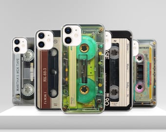 Vintage Cassettes Phone Case: Personalized VHS Cover for iPhone 17 Pro Max 17e 15 14 12 & Samsung S25 Ultra S24 FE A56 Pixel 10 XL 9a 8