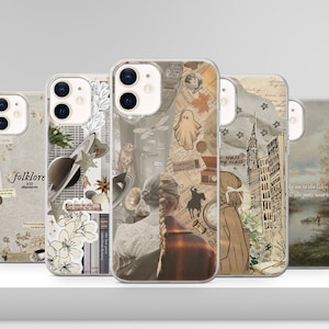 Taylor Folklore Phone Case Lyrics Cover for iPhone 17 Pro Max 16e 15 14 12 & Samsung S25 Ultra S24 FE A56 Pixel 10 XL 9a 8