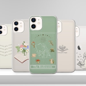 Custodia per telefono minimalista Bookish Reader Bookworm Book Lover Cover per iPhone 15 14 13 12 Pro Xs SE Pixel 8A 7 Pro Samsung S24 S23 S22 FE A25