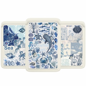 Cartera Magsafe con diseño de tiburón ballena y arrecife de coral, de cuero magnético, moderna y bonita, con diseño de playa y surf para iPhone 16, 15, 14 y 13 SE Pro Max Plus