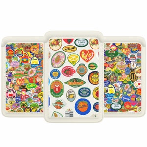Portafoglio Magsafe con collage di adesivi di frutta europea, porta carte magnetico in pelle con etichetta estiva per iPhone 16, 15, 14, iPhone 13 SE Pro Max Plus
