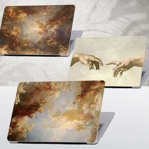 Custodia rigida per MacBook, con stampa di Michelangelo e dipinto a olio, per MacBook M2 M1 Pro, Air 13 14 16 pollici
