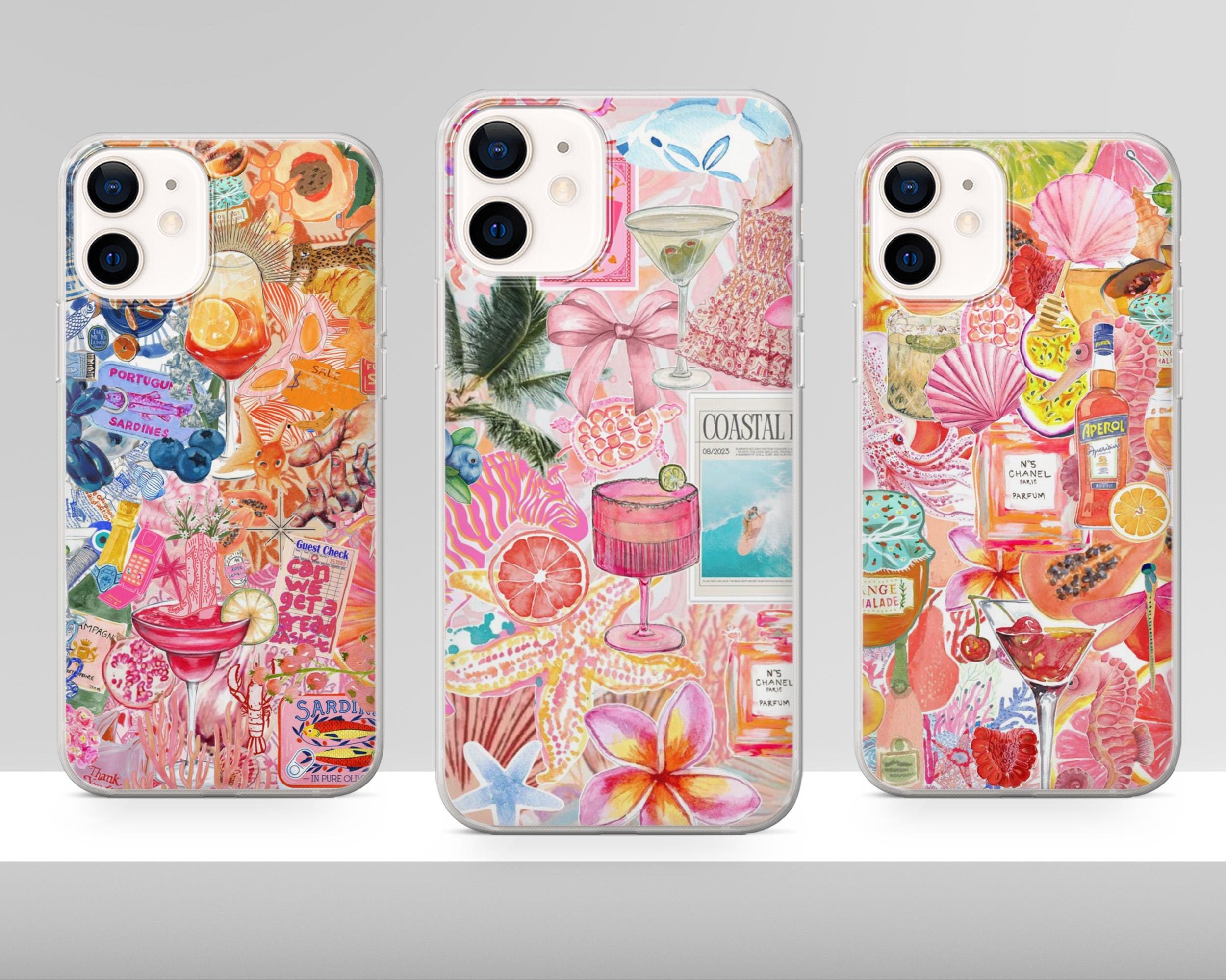 Preppy Coquette Summer Phone Case Coastal Italian Cover for iPhone 17 Pro Max 16e 15 14 12 & Samsung S25 Ultra S24 FE A56 Pixel 10 XL 9a 8
