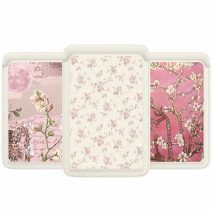 Portafoglio Magsafe Pink Coquette Aesthetic, portafoglio magnetico floreale compatibile con iPhone 16 15, iPhone 14, iPhone 13 SE Pro Max Plus