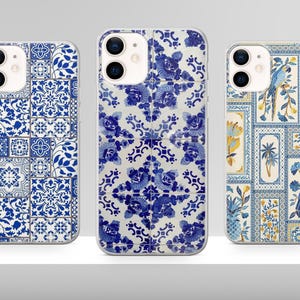 Esthétique Porto Kintsugi Coque pour iPhone 16 15 14 13 12 Pro Xs Samsung S24 S23 S24 FE Pixel 8 Pro 9